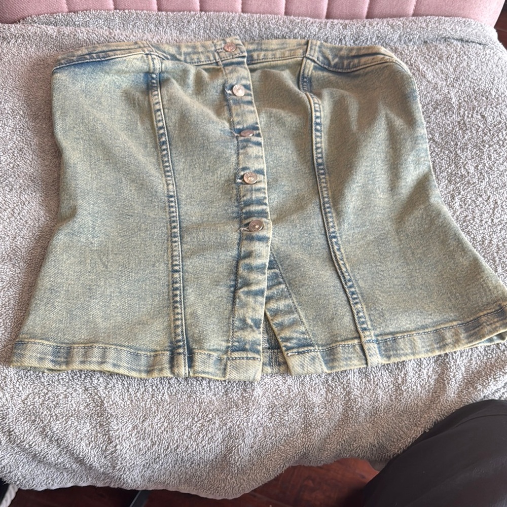 Gray Silver Mini Pencil Skirt Casual
